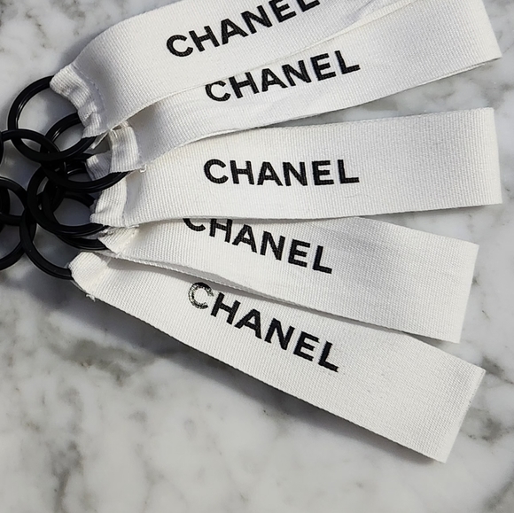 CHANEL Accessories - Chanel Ribbon Keychain 4" Handmade